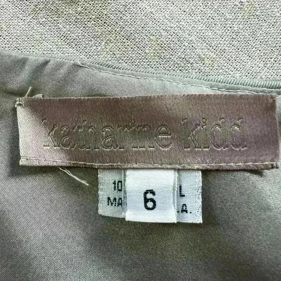 Katherine Kidd Skirt. Size 6 fully lined zipper in back gray. - Picture 9 of 10